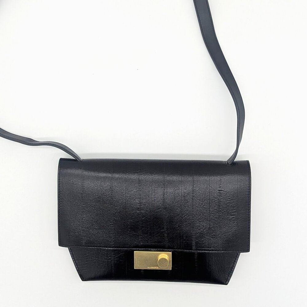 SOLD - All Saints Harley Eel Embossed Leather Crossbody